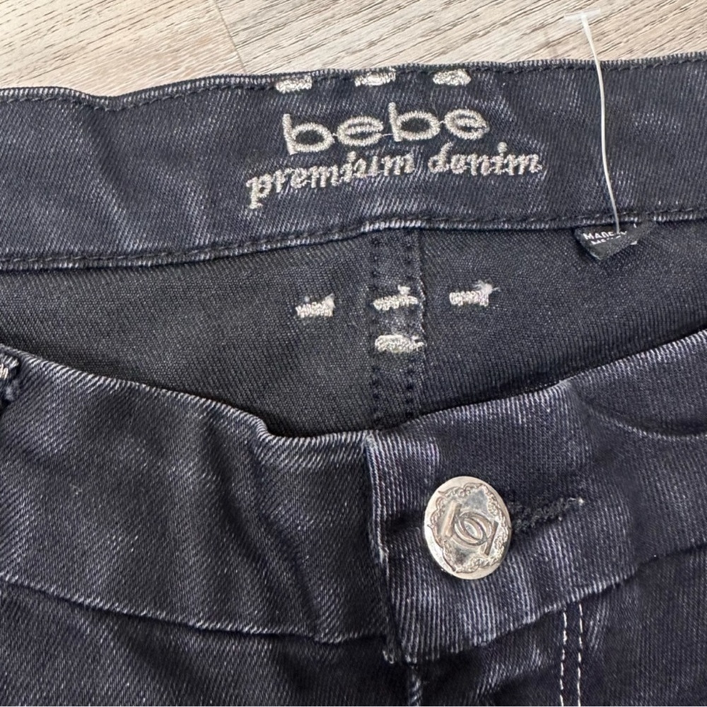 Bebe Black Star Embellished Women's Skinny Jeans - Picture 5 of 7